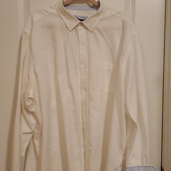 Johnston & Murphy 3XL White Long Sleeve Button Down - Picture 4 of 9